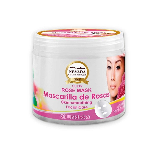 MASCARILLA FACIAL DE ROSA NEVADA 20 UNIDADES