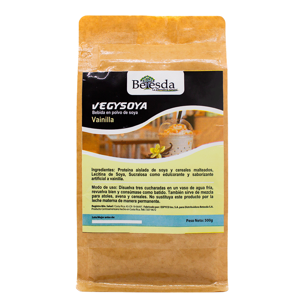 VEGYSOYA BETESDA SABOR VAINILLA 500G