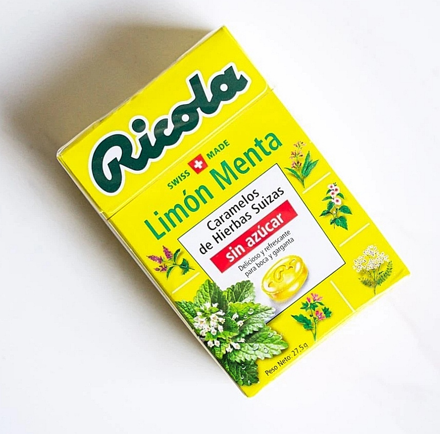CONFITE SIN AZÚCAR LIMÓN MENTA RICOLA 27.5G