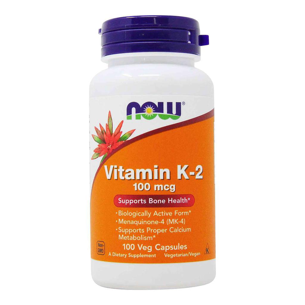 VITAMIN K2 NOW 100 CÁPSULAS