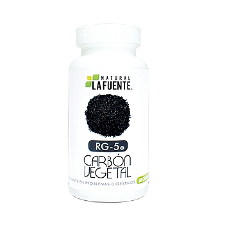 RG-5 CARBÓN VEGETAL LA FUENTE 60 CÁPSULAS