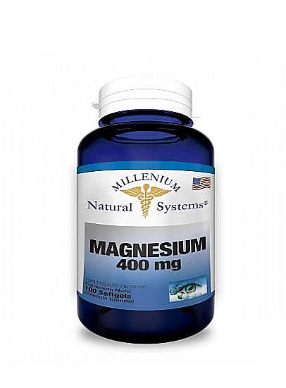 MAGNESIO 400MG MILLENIUM NATURAL SYSTEM 100 SOFTGELS