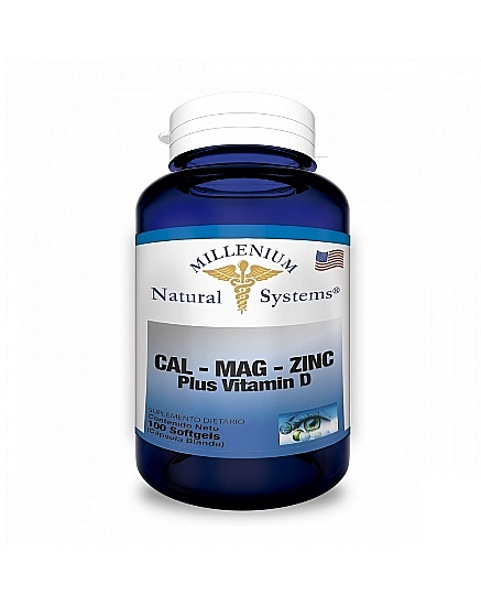 CALCIO,MAGNESIO,ZINC,VITAMINA D MILLENIUM 100 SOFTGELS