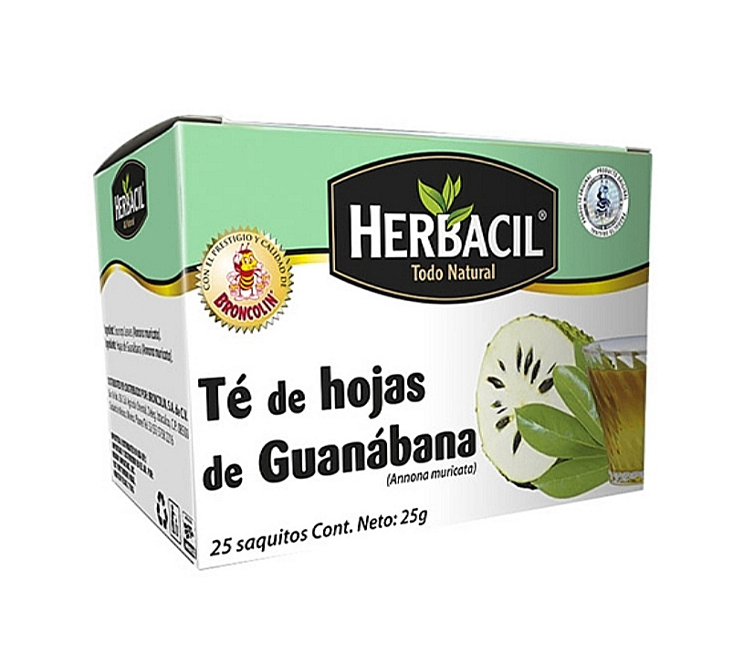 TÉ DE HOJAS DE GUANABANA HERBACIL 25 BOLSAS