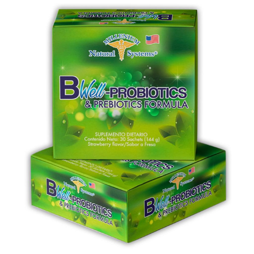 B WELL PROBIOTICS MILLENIUM NATURAL SYSTEM 30 SACHETS