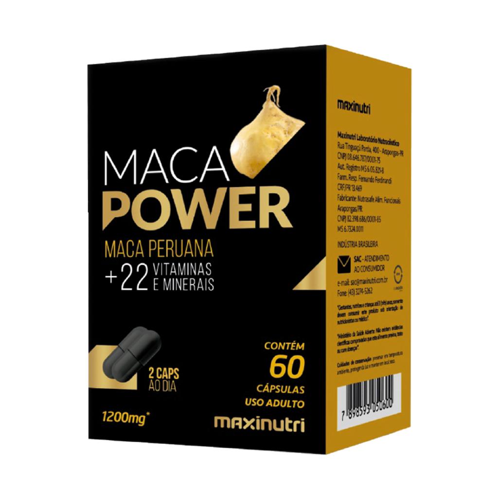 MACA POWER MAXINUTRI 60 CÁPSULAS