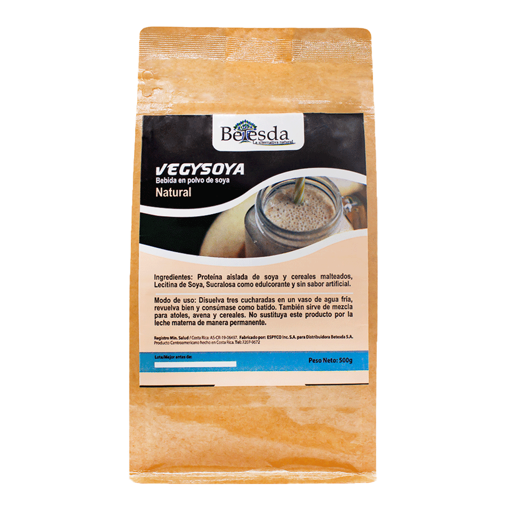 VEGYSOYA BETESDA SABOR NATURAL 500G