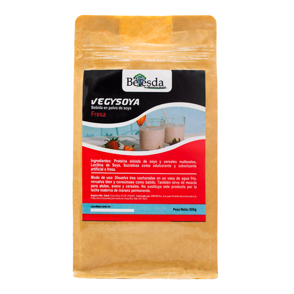 VEGYSOYA BETESDA SABOR FRESA 500G