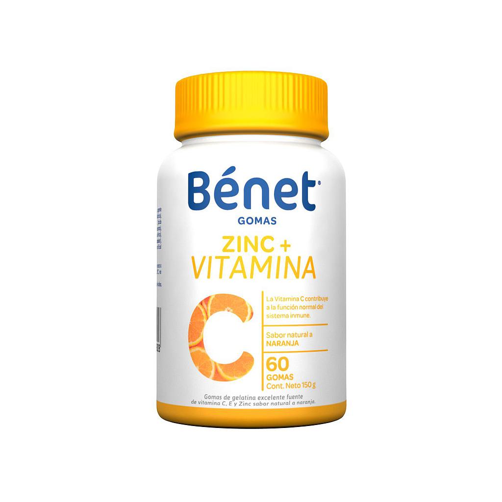GOMAS ZINC+VITAMINA C BÉNET 60 CÁPSULAS