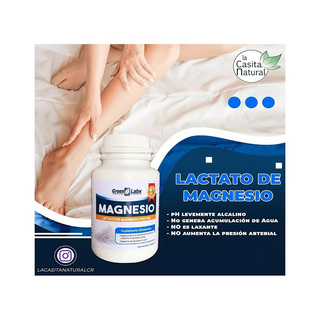 LACTATO DE MAGNESIO GREEN LABS 90 CÁPSULAS
