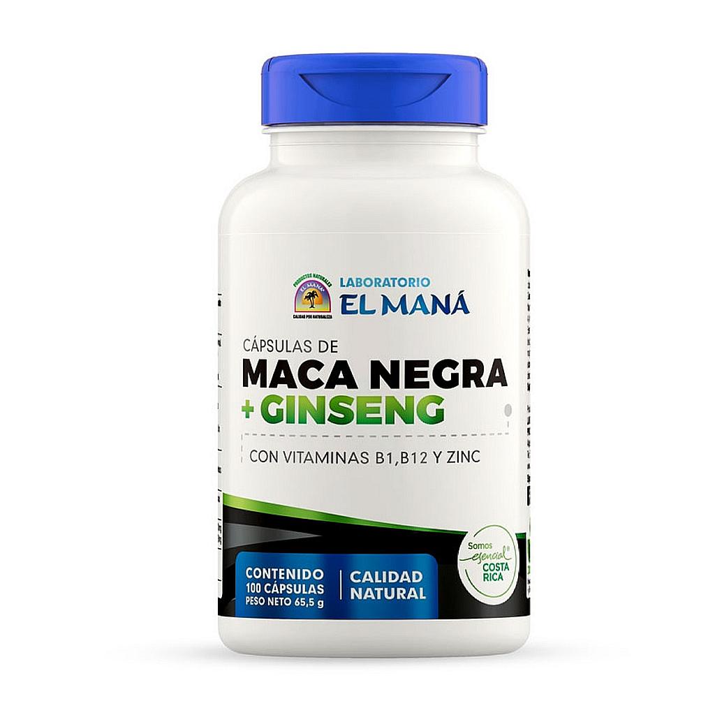 MACA NEGRA+GINSENG MANA 100 CÁPSULAS